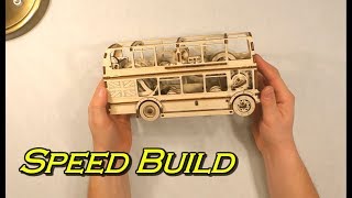 Unpacking and Building a Model "LONDON BUS"  Gift by wooden.city