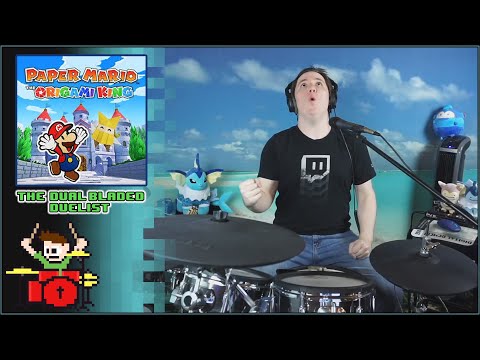 Paper Mario: The Origami King - The Dual-Bladed Duelist On Drums!