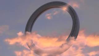 Portail interdimentionnel dans le ciel de Moscou, Russie le 13 Mars 2015