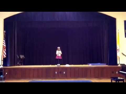 Talent Show. Chinese Song and Dance. Xiao Tuzi Guai Guai. Sonya, 6 years old.