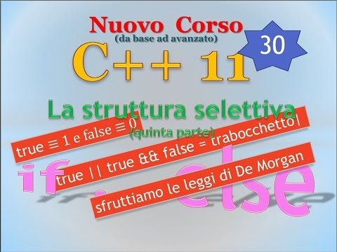 Nuovo Corso C++11 ITA 30: if - else, quinta (ed ultima) parte