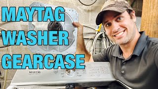 Maytag Washer That's Noisy in Spin | Bad Bearing in Gearcase and Slider Change | MVWB865GW0