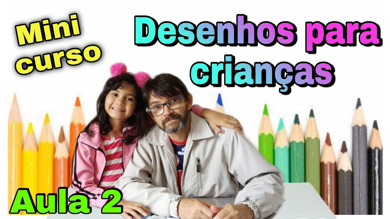 Aula 2 - Mini curso DESENHOS PARA CRIANÇAS #clubinhodaluiza #desenhos #curso