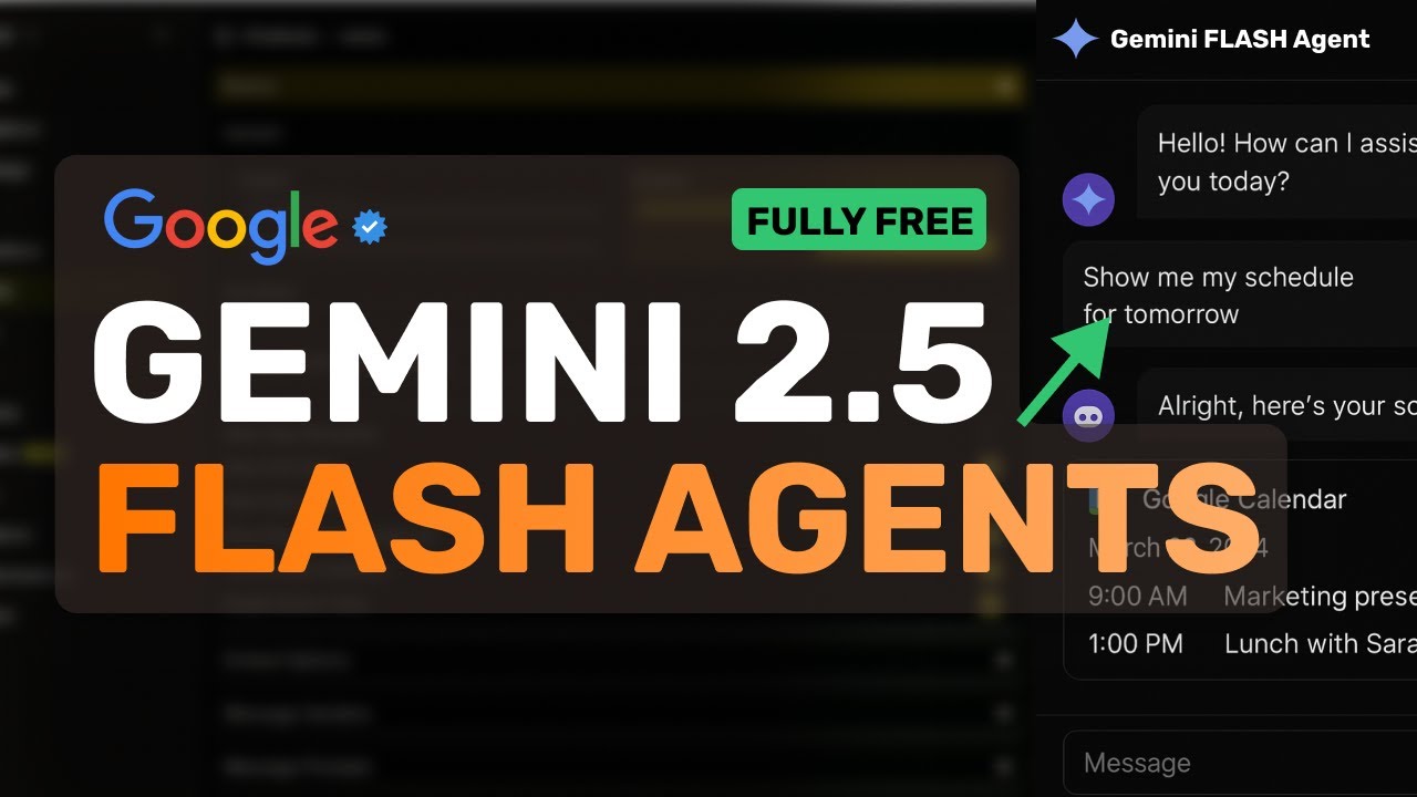 Gemini 2.5 FLASH Agents: This FULLY FREE Gemini 2.5 Flash AI Agent is CRAZY!