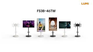 HEAVY-DUTY MOBILE TV FLOOR STAND | FS38-46TW | LUMI