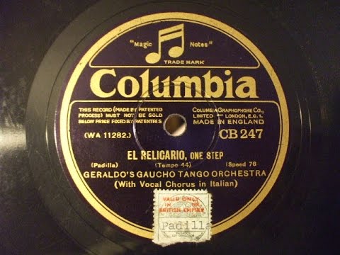 "El Relicario" Played by Geraldo's Gaucho Tango Orch Colulbia CB 247