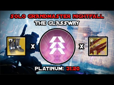 Solo Grandmaster Nightfall - The Glassway - Prismatic Hunter w/ Microcosm [Destiny 2]