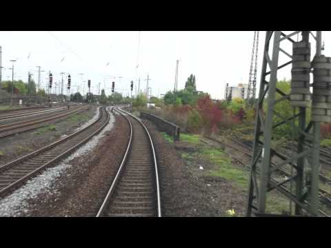 HD720cam - Führerstandsmitfahrt - Oggersheim - Worms Brücke - Biblis