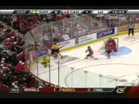Canada vs  Sweden 1st Period 2009 IIHF World Juniors Championship Gold Medal Game Part 1
