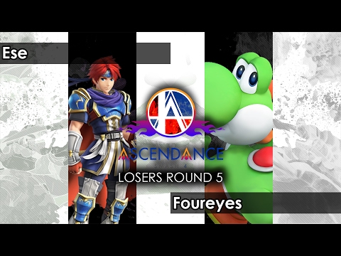 Smash 4: Ese (Roy) V Foureyes (Yoshi) - Ascendance 18 Tournament SSB4