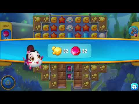 Fishdom 5845 Level - 32 moves - NO BooSTERS