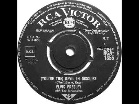 UK no. 1, (176) Elvis Presley with The Jordanaires - (You're The) Devil In Diguise