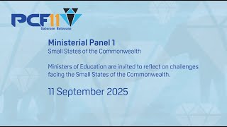 Ministerial Panel - Small States of the Commonwealth