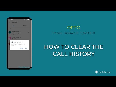 How to Clear the whole Call history - Oppo [Android 11 - ColorOS 11]