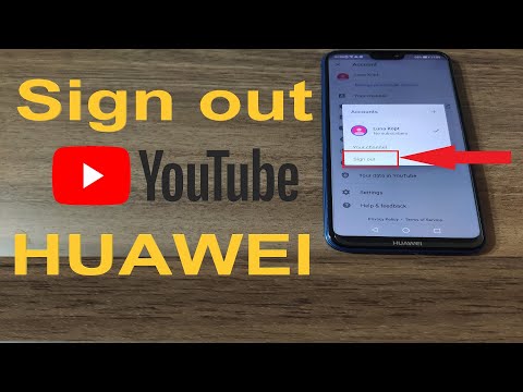 How to sign out from Youtube account on your Huawei phone