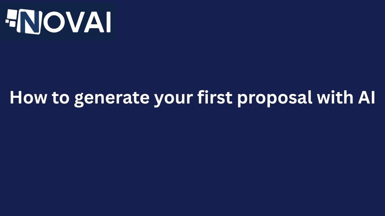 AI proposal writing demo video
