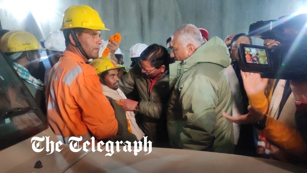 all 41 trapped workers are rescued after 17 days underground