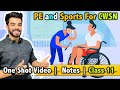 Physical Education And Sports For CWSN Class 11 Unit 4 FREE Notes With Imp Question