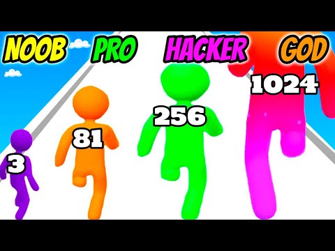 NOOB vs PRO vs HACKER vs GOD - Giant Rush Update