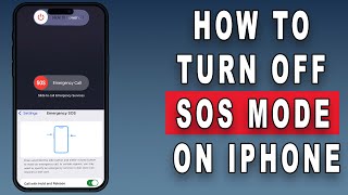 How to turn off SOS mode on iPhone