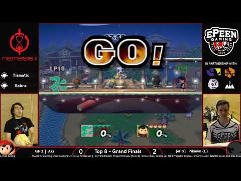 Nemesis || - GHQ | Aki (Ness) Vs. [ePG] Pikmon (Mr. G&W) - Proejct M (Top 8 Grand Finals + Reset)