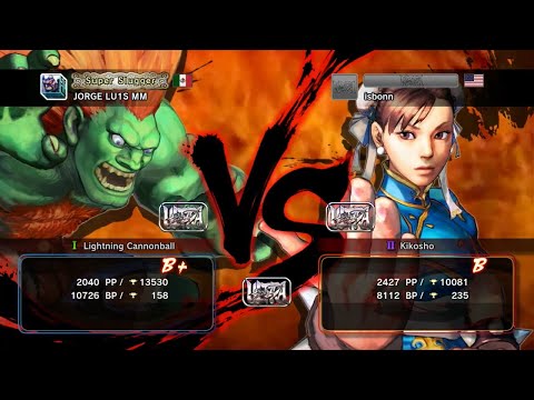 [USF4] JORGE LU1S MM (Blanka) vs. isbonn (Chun-Li) [Ranked Match]