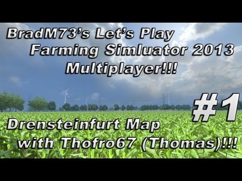 Let's Play Farming Simulator 2013 Multiplayer with ThomasSweden - Ep. 1 - Drensteinfurt Map!