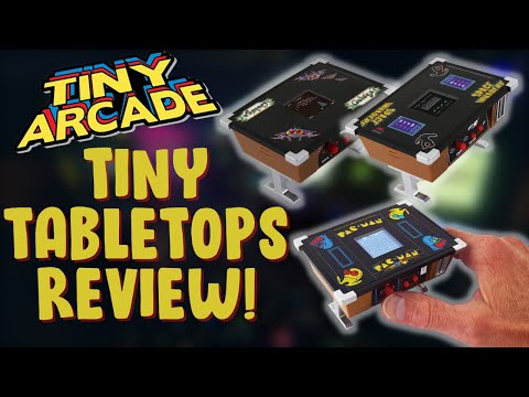 Tiny Arcade Pac-Man, Space Invaders & Galaga Tabletop Editions Review!