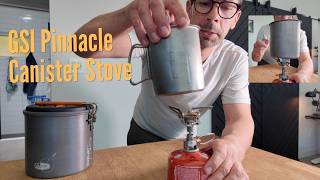 GSI Pinnacle Canister Stove is Ultralight and Burns Hot - Review and Boil Test
