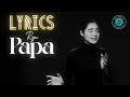 RYM-PAPA LYRICS VIDEO|PAROLE.