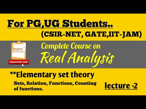 Elementary Set Theory Video Lecture - Crash Course for Mathematics