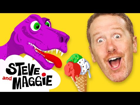 Ice Cream and Dinosaur Safari Play from Steve and Maggie for Kids | Speak English | Wow English TV