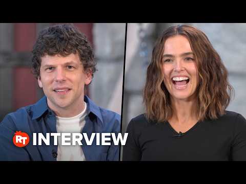 Zoey Deutch & Jesse Eisenberg Show Off Their "Minionese" in 'Minions & Monsters'