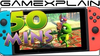 50 Minutes of Yooka-Laylee on Nintendo Switch Gameplay