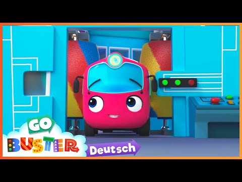 Regenbogen Autowaschanlage | NEUE Go Buster Deutsch | Kinderlieder | Cartoons für Kinder