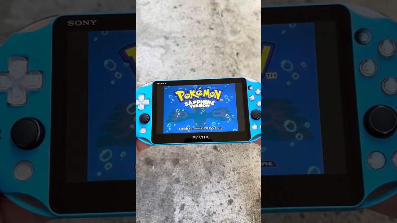Pokemon Sapphire on a PS Vita! #gba #psvita
