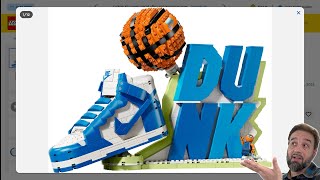 LEGO Nike Dunk display set official reveal & thoughts! $100 USD 1.1k pcs 43008 #NotSponsored