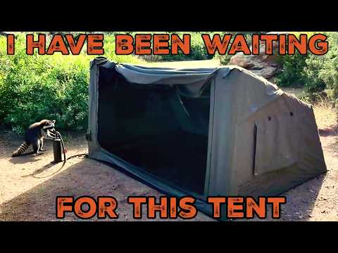 I Found My DREAM Tent - Camvil's Insane Inflatable Canvas Tent!