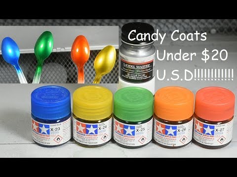 Gunpla Candy Finishes with Tamiya Clears and Model Master Enamel for under $20