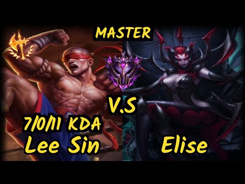 G2H Lamabear (LEE SIN) vs ELISE - 7/0/11 KDA JUNGLE GAMEPLAY - EUW Ranked MASTER