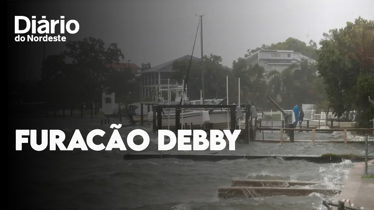 Imagem da notícia: Furacão Debby é tido como tempestade de categoria 1 e deixa mortos nos EUA