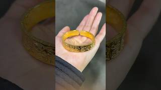 the process of making a unique gold silver kada bangles #viral #shorts