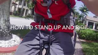 How to stand up and ride your bike!