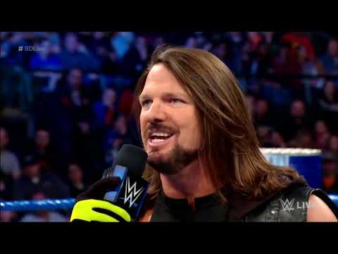 Randy Orton and AJ Styles promo at Smackdown Live 2019 03 12