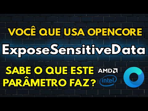 HACKINTOSH: ExposeSensitiveData - VOCÊ CONHECE E/OU SABE O QUE ELE (PARAM) FAZ? OPENCORE - AMD/INTEL