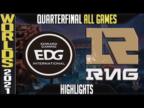 EDG vs RNG Highlights ALL GAMES | Worlds 2021 Quarterfinals Day 2 | Edward Gaming vs Royal
