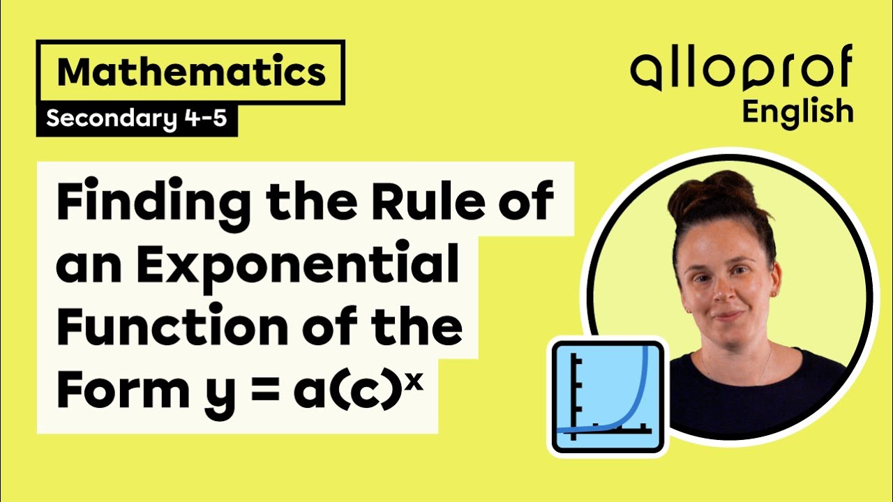 Finding the Rule of an Exponential Function of the Form |y = a(c)^x|