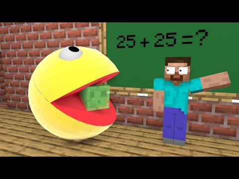 Rescue Slime from PACMAN - Funny Minecraft Animation