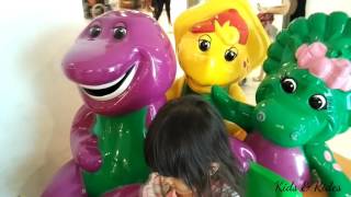 BARNEY and FRIENDS, The Wheels On The Bus, Kids Car Rides, Amusement Center, Barney's Adventure Bus