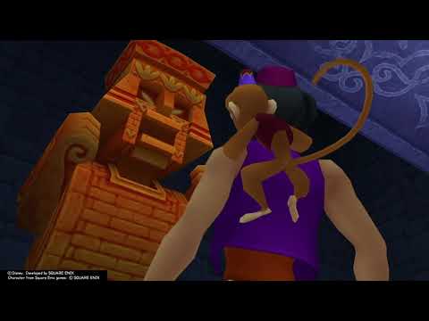 Kingdom Hearts II Final Mix (PS4) Cutscene #211 - Abu activates a trap